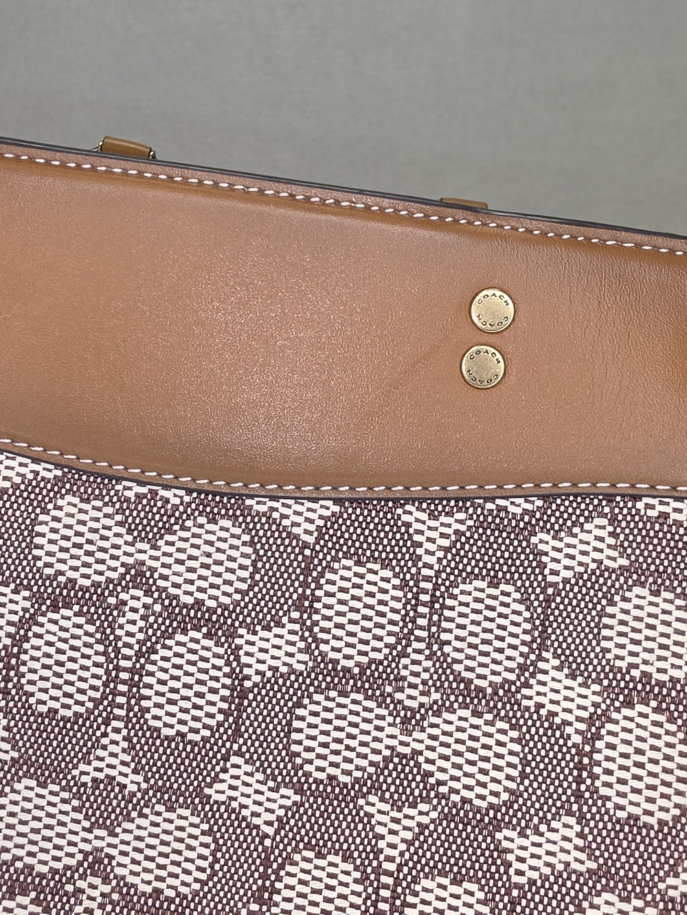 Coach Rogue 25 Signature Jacquard Satchel in Brown & Tan W/dust Bag - Picture 4 of 15